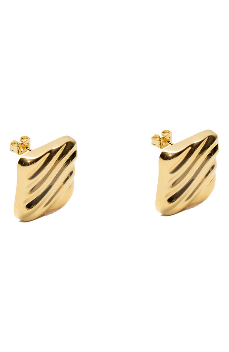 Argento Vivo Sterling Silver The Mirage Stud Earrings, Main, color, Gold