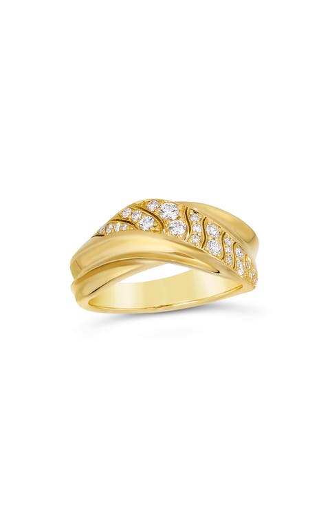 Dunas 18K Gold & Diamond Ring
