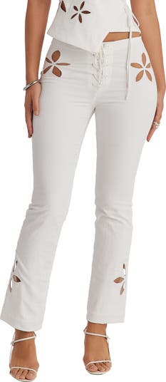 FLOWER DOUBLE-KNEE PANTS | Eziyo