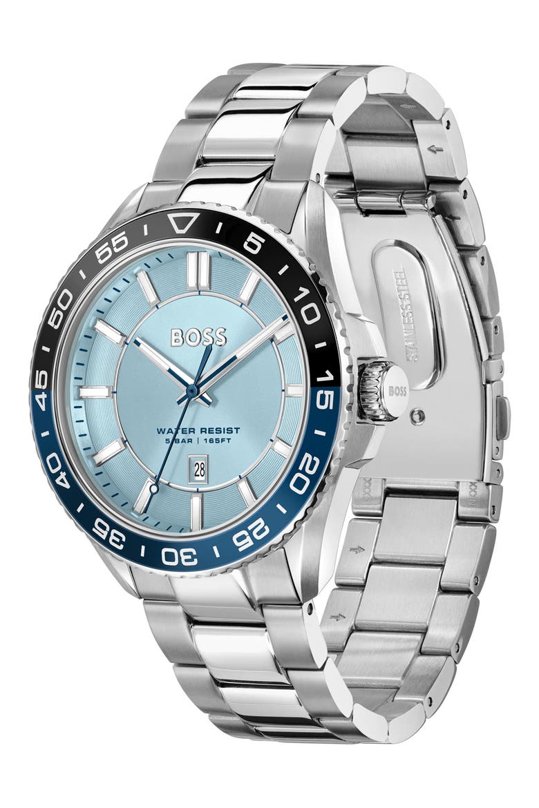 Runner Bracelet Watch, 44mm, Alternate, color, BLUE DIAL