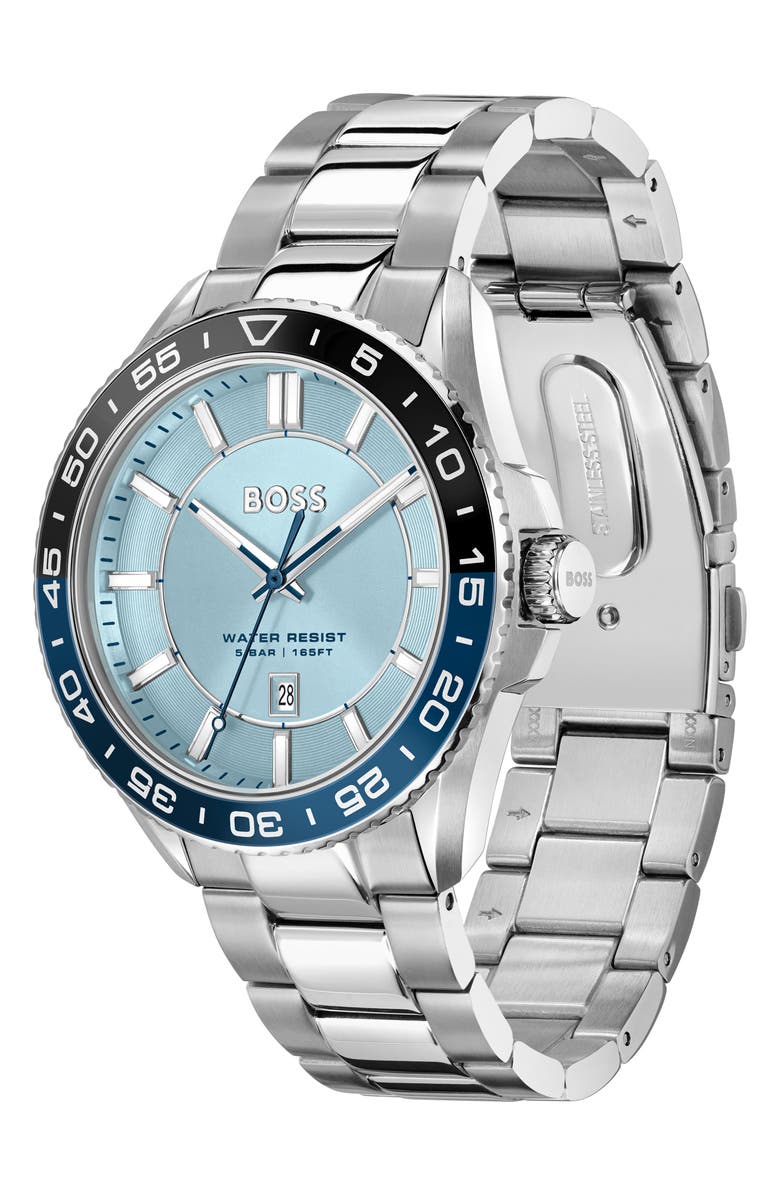 BOSS Runner Bracelet Watch, 44mm, Alternate, color, Blue Dial