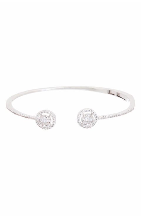 Cubic Zirconia Cuff Bracelet