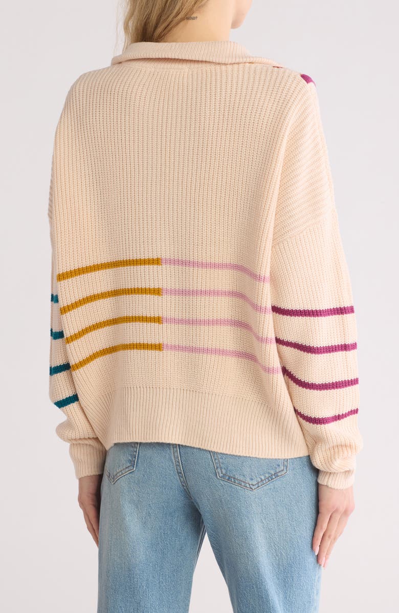 Vigoss Stripe Quarter Zip Pullover, Alternate, color, 