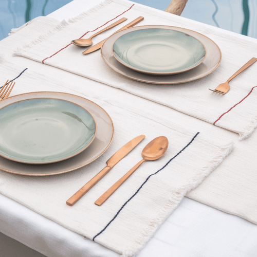 Olive And Linen Olive & Linen Heritage Place Mat Set Of 2