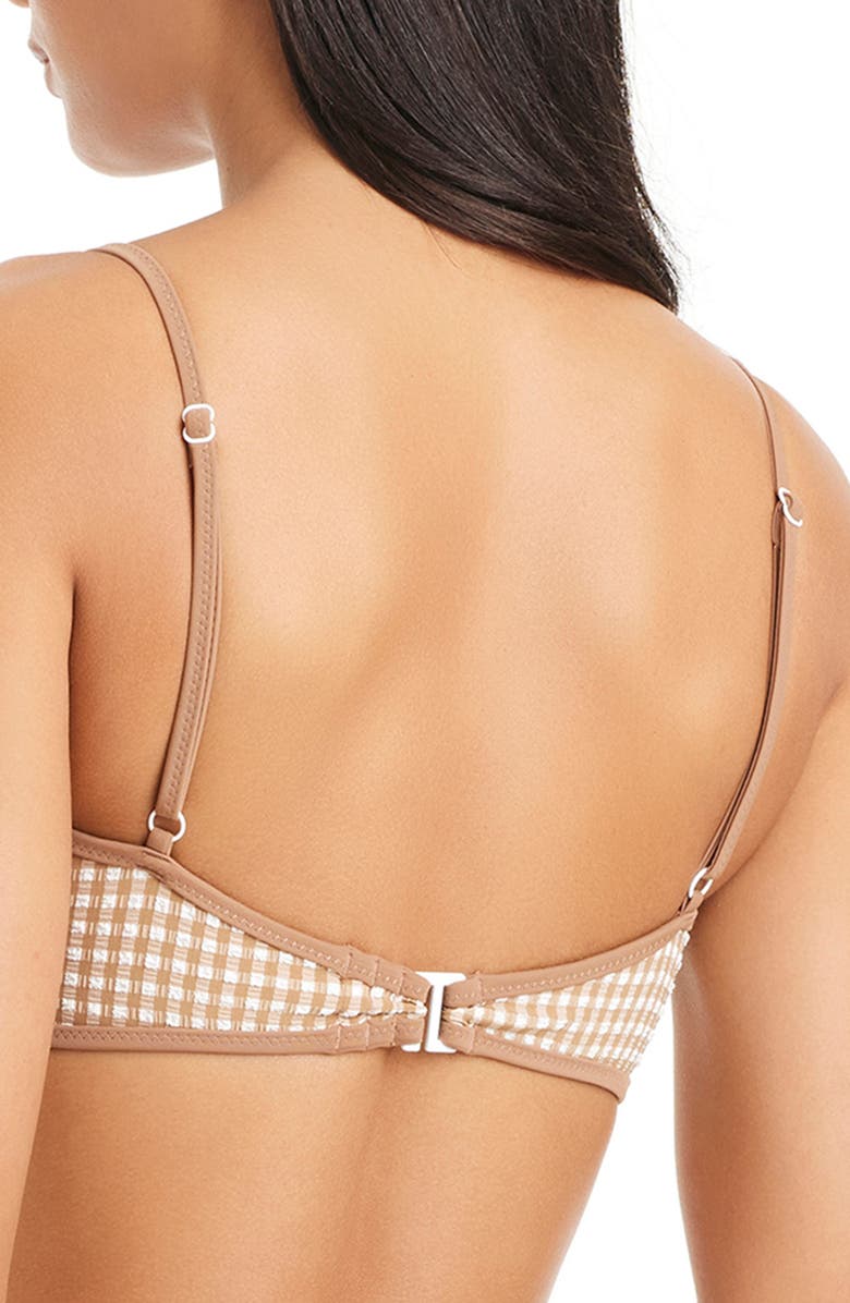 Sanctuary Scoop Neck Swim Top, Alternate, color, Toasted Coconut