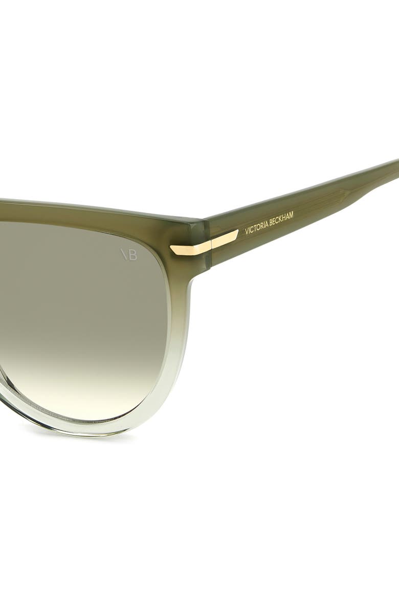 Victoria Beckham 60mm Flat Top Square Sunglasses, Alternate, color, Olive/ Green Shaded