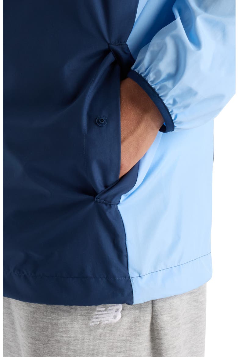 Athletics Packable Water Resistant Hooded Jacket, Alternate, color, ELECTRIC SKY
