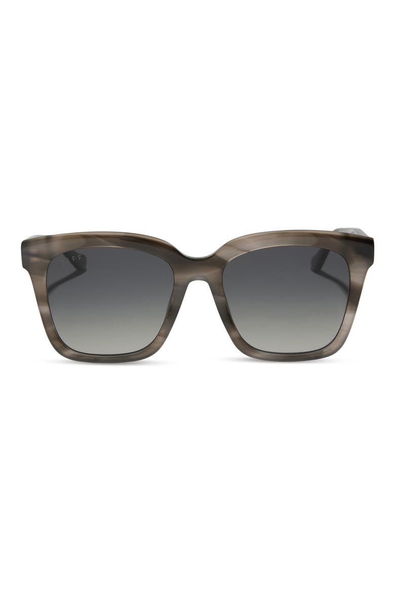 Meredith 54mm Square Sunglasses, Main, color, SMOKE MARBLE / GREY GRADIENT