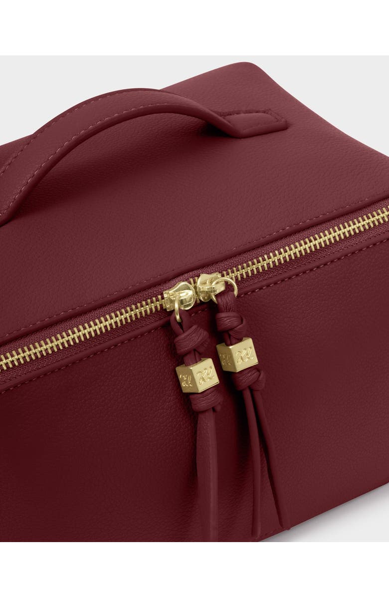 Katie Loxton Soho Large Makeup And Toiletry Bag in Cherry, Alternate, color, Cherry