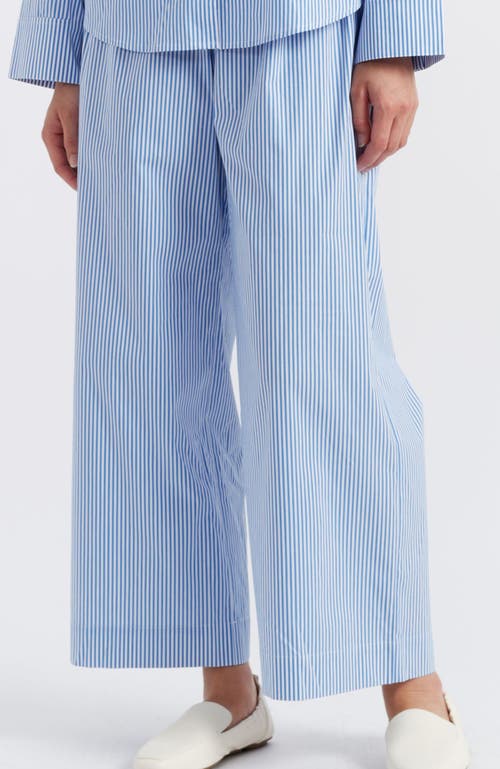 Chinti & Parker Snoopy Anchor Long Cotton Co-ord In Blue/white