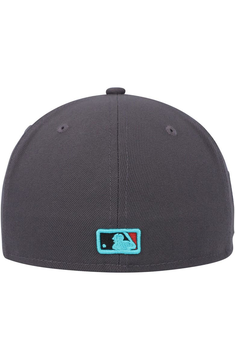 New Era Men's New Era Graphite Chicago White Sox Print Undervisor 59FIFTY Fitted Hat, Alternate, color, Graphite