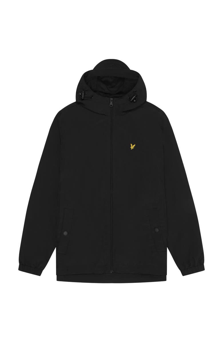 Lyle & Scott Zip Through Hooded Jacket, Alternate, color, Jet Black