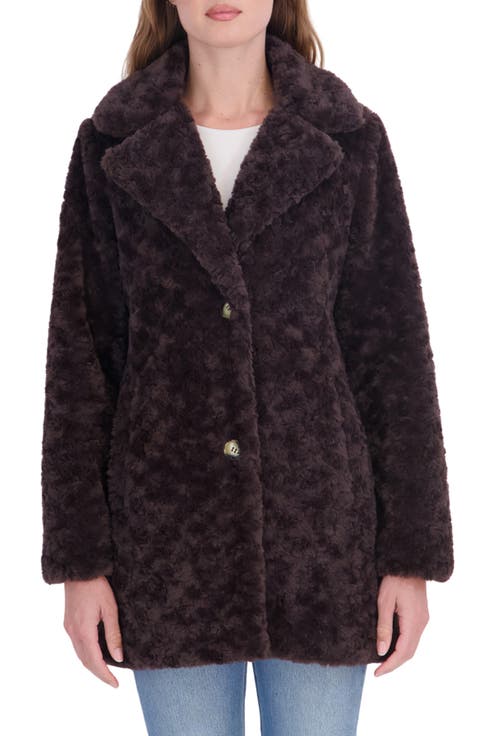 Crushed Faux Fur Jacket