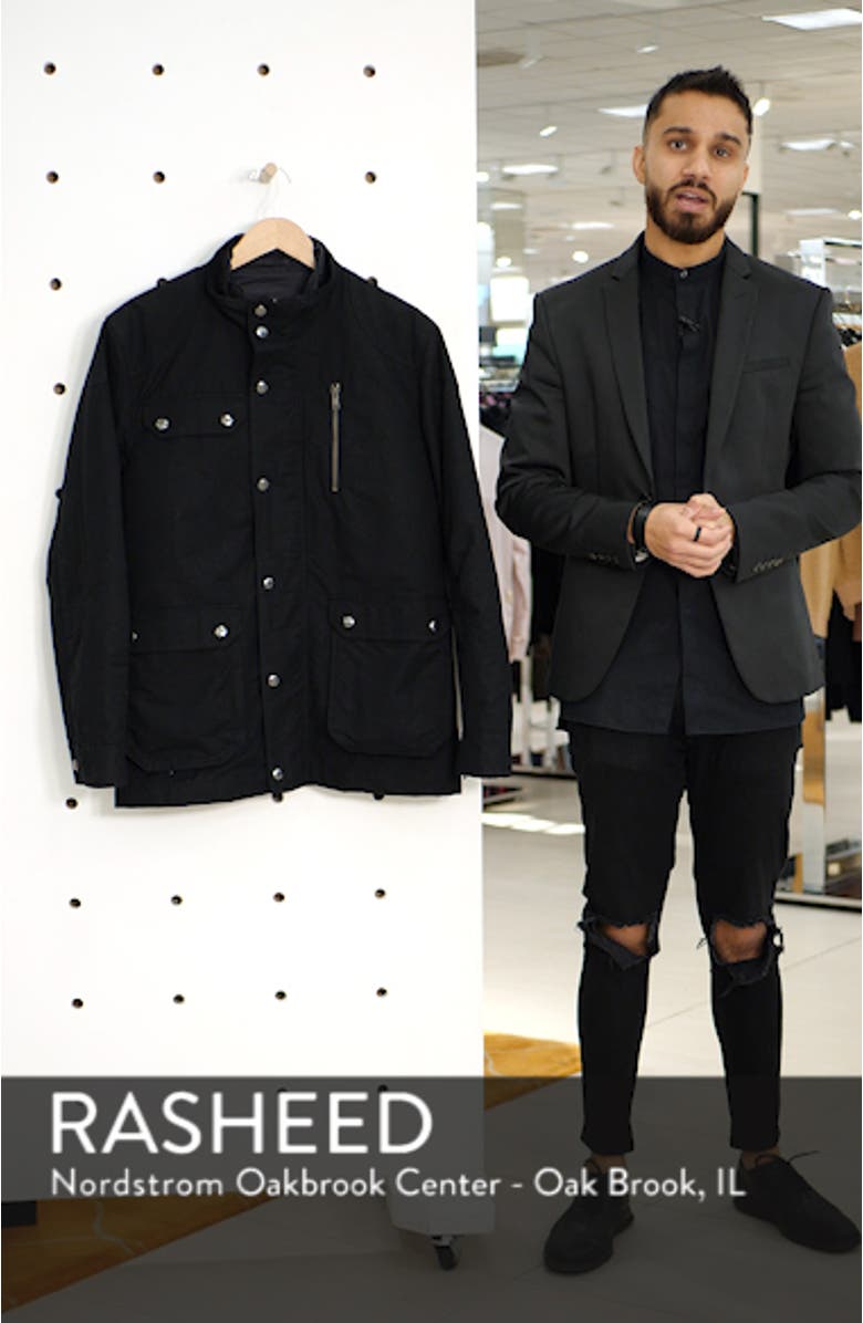'Harper' Water Resistant 3-in-1 Waxed Canvas Jacket, sales video thumbnail