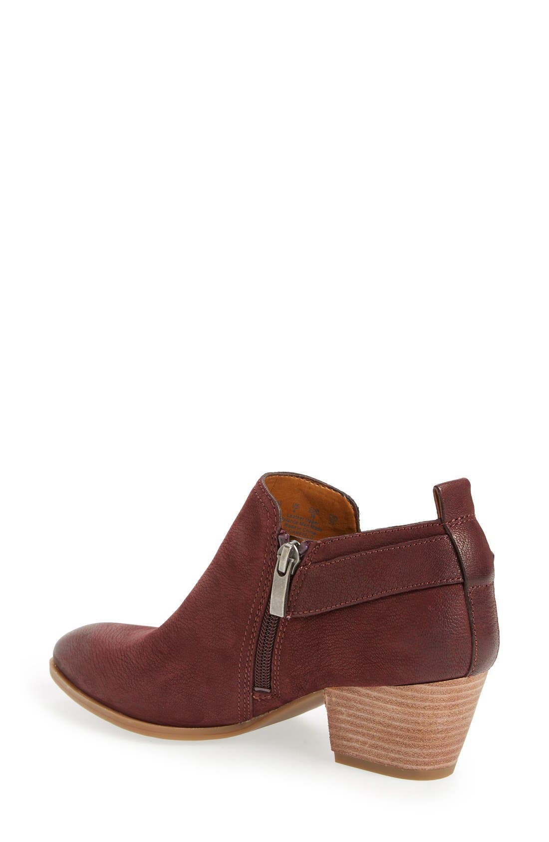 'Garfield' Western Bootie, Alternate, color, DARK BURGUNDY LEATHER