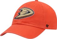 '47 Men's '47 Orange Anaheim Ducks Clean Up Adjustable Hat