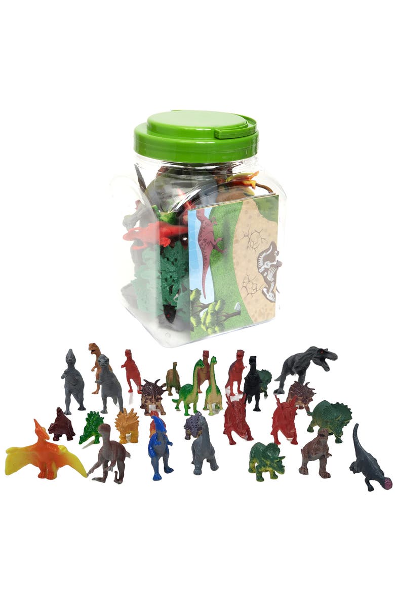 Boley Dinosaur Figure Bucket 40Pc Playset 28 Dino Figurines, Alternate, color, 