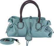 Carlos Falchi Mini Satchel Leather Bag