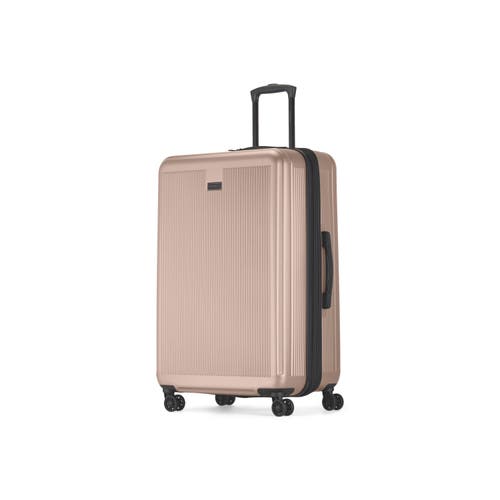 Bugatti Singapore Hardside Check-in Large Luggage With Expansion In Metallic Pink