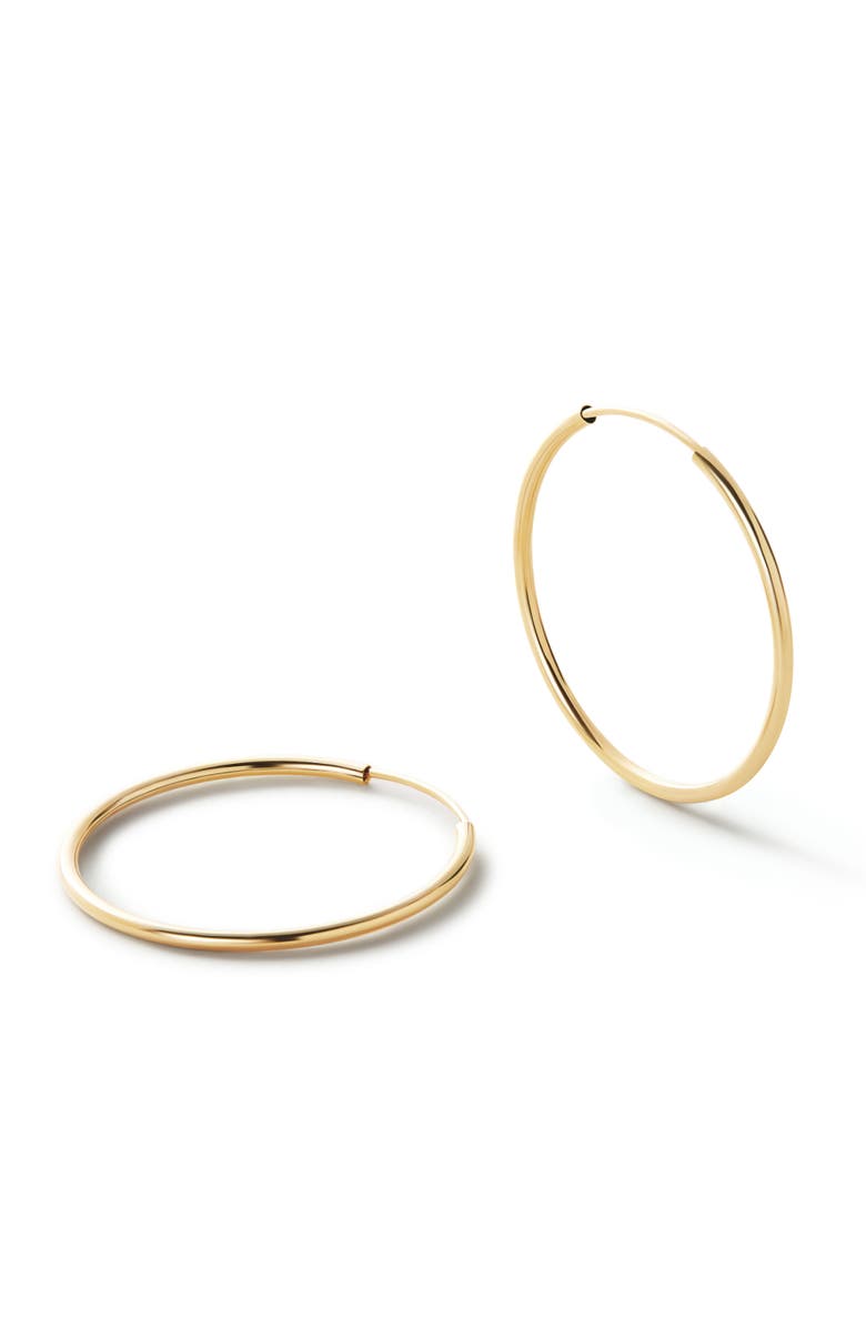 Ana Luisa Small Gold Hoop Earrings - Gold Slim Hoops Large, Main, color,