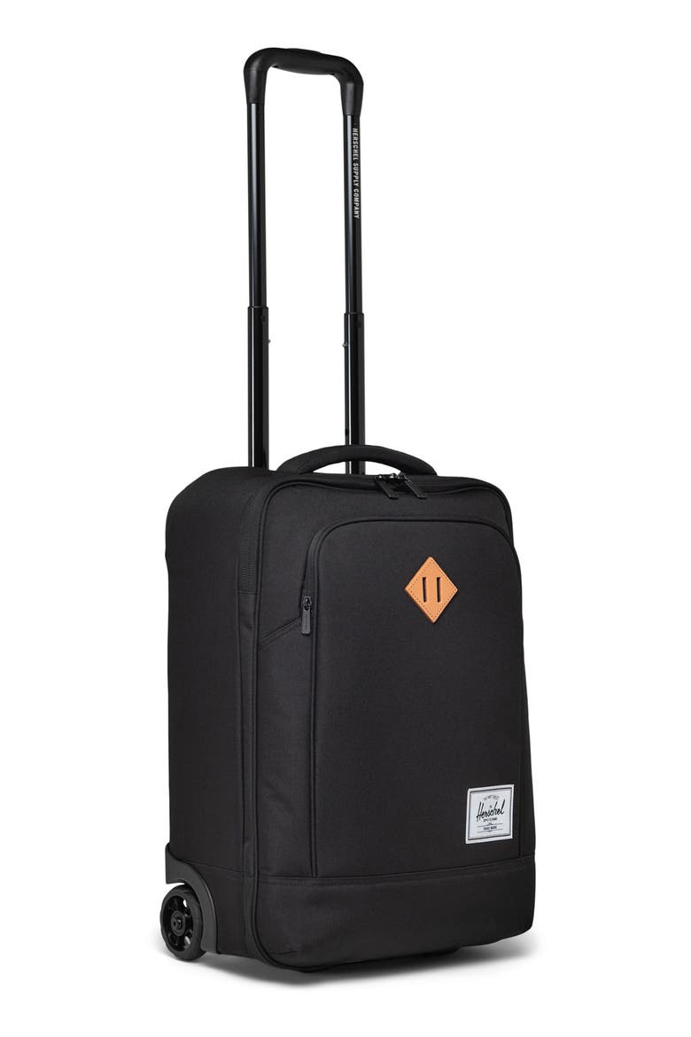 Heritage™ Softshell Large Wheeled Carry-On, Alternate, color, BLACK