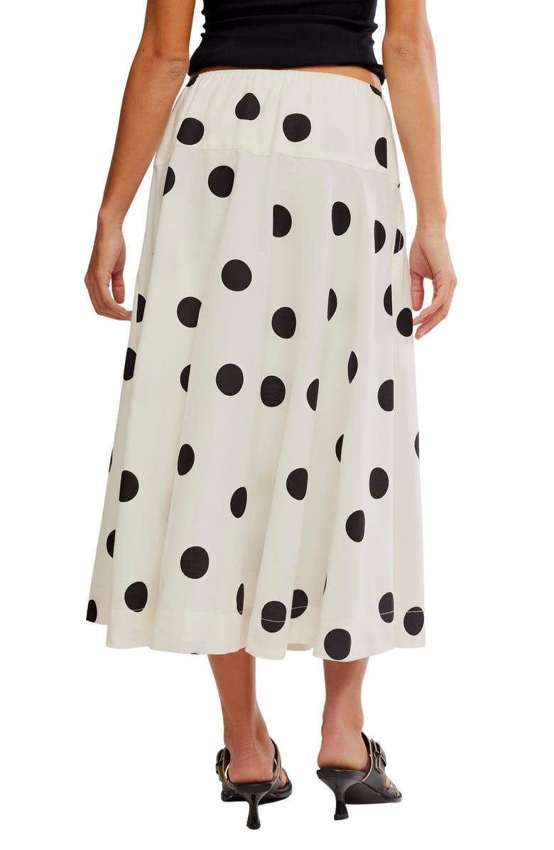 Free People Betty Drop Waist Maxi Skirt, Alternate, color, Clean Ivory Combo