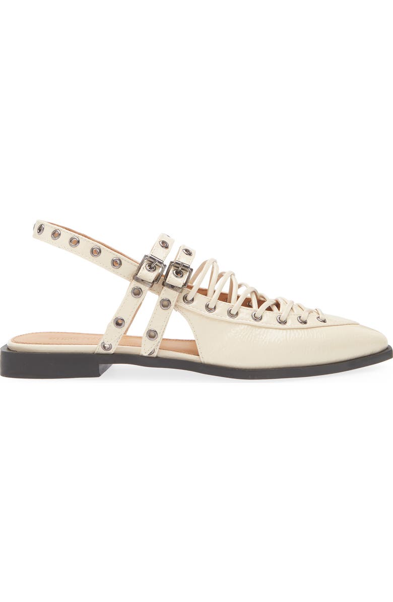 Steve Madden Galanti Slingback Flat, Alternate, color, Bone Patent