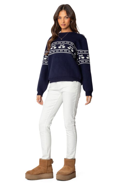 Shop Edikted Berta Low Rise Skinny Jeans In White