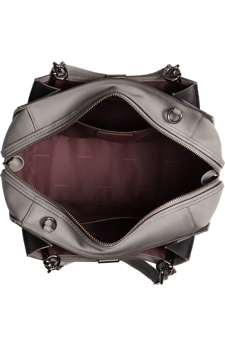 COACH Dreamer 36 Mixed Leather Satchel, Alternate, color,