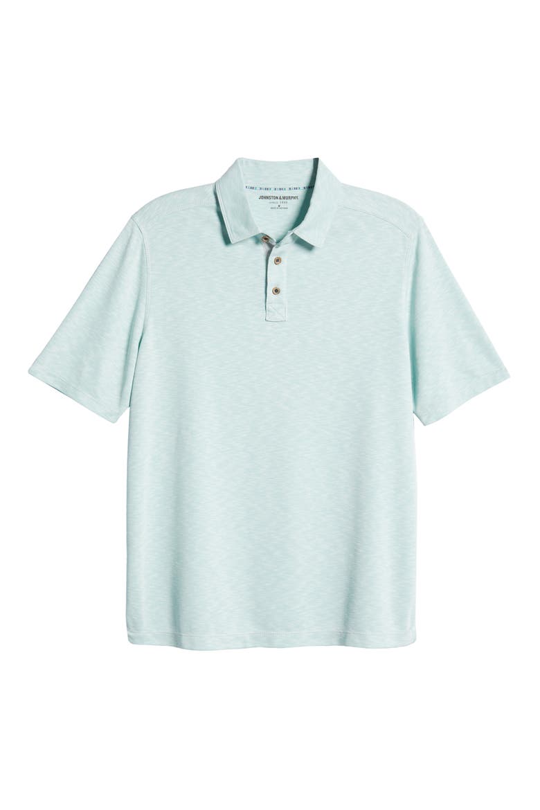 Short Sleeve Slub Knit Polo, Alternate, color, MINT