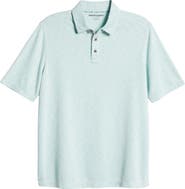 Johnston & Murphy Short Sleeve Slub Knit Polo