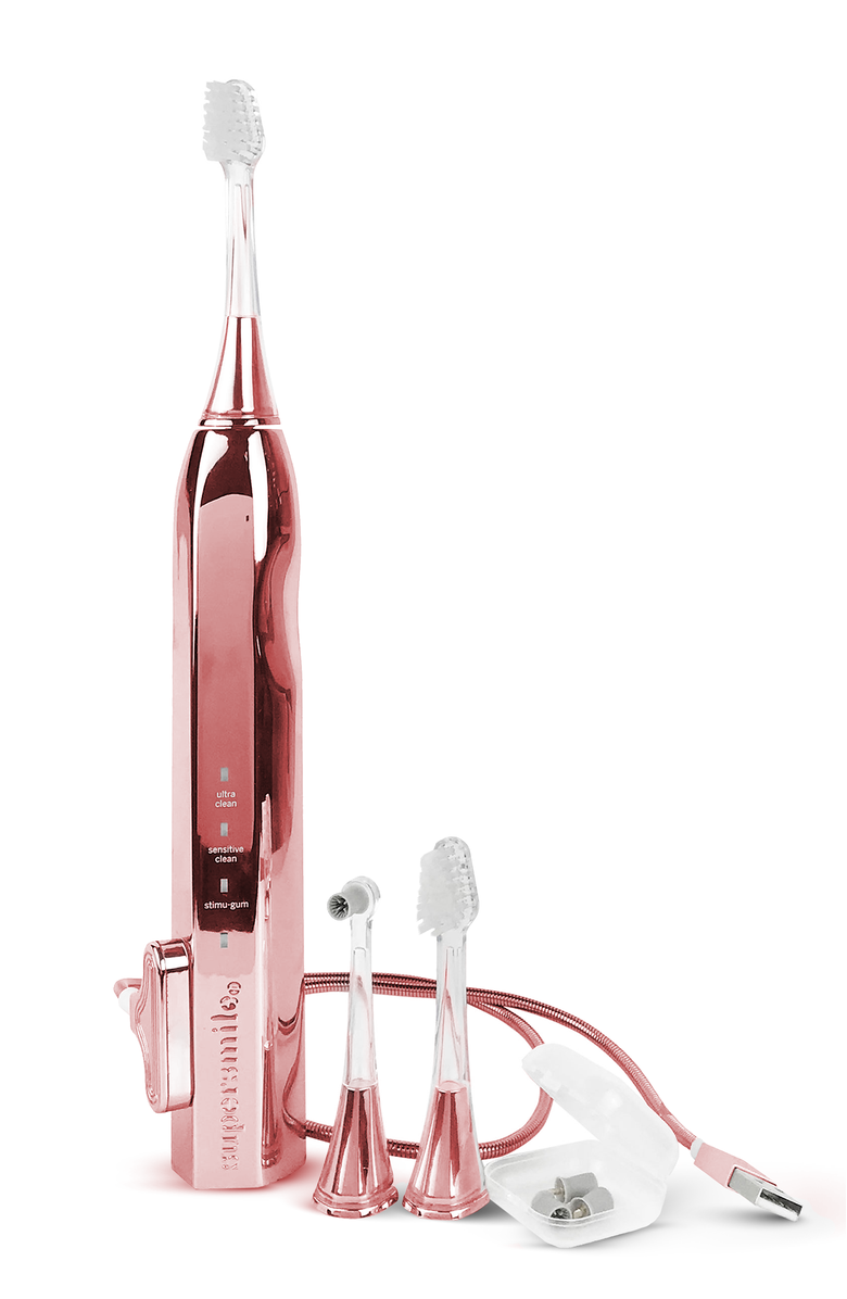 Supersmile Zina45 Sonic Pulse Toothbrush, Alternate, color, Chrome Rose