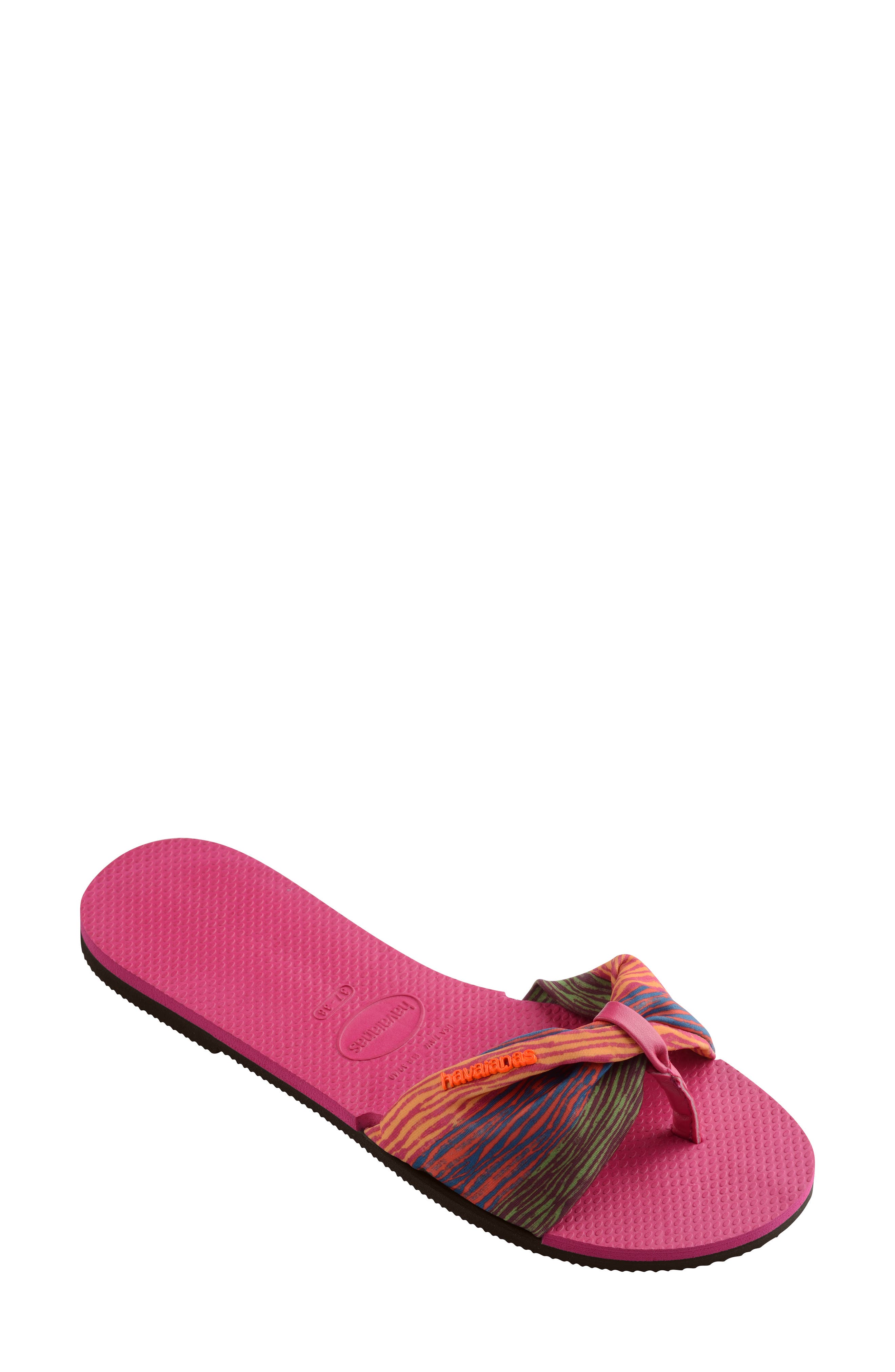 You Saint Tropez Sandal, Alternate, color, PINK ELECTRIC