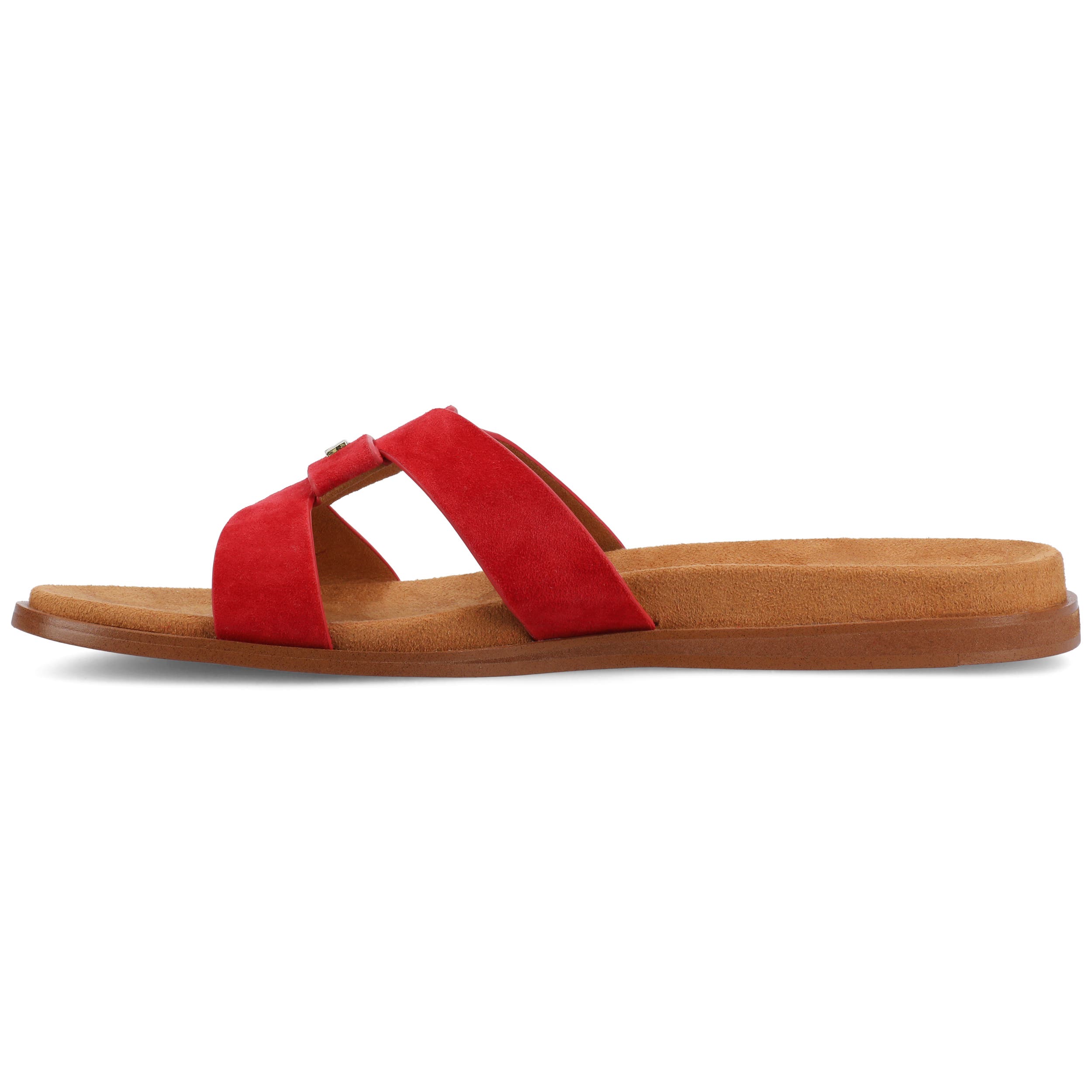 Birdies The Sunbird Sandals, Alternate, color, Red Suede