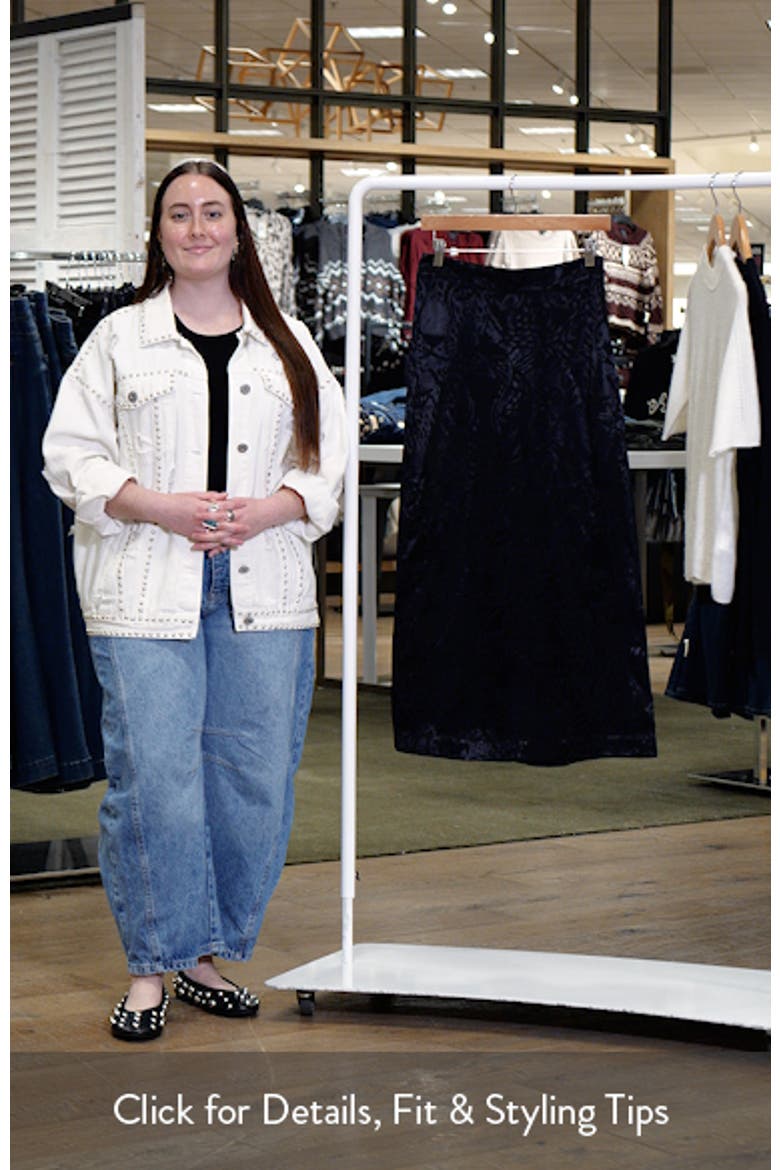 Midnight Leopards Jacquard Maxi Skirt video