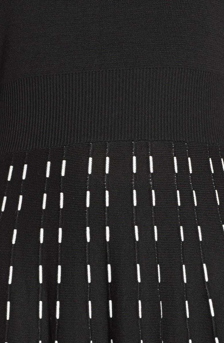 Taylor Dresses Knit Fit & Flare Sweater Dress, Alternate, color, 