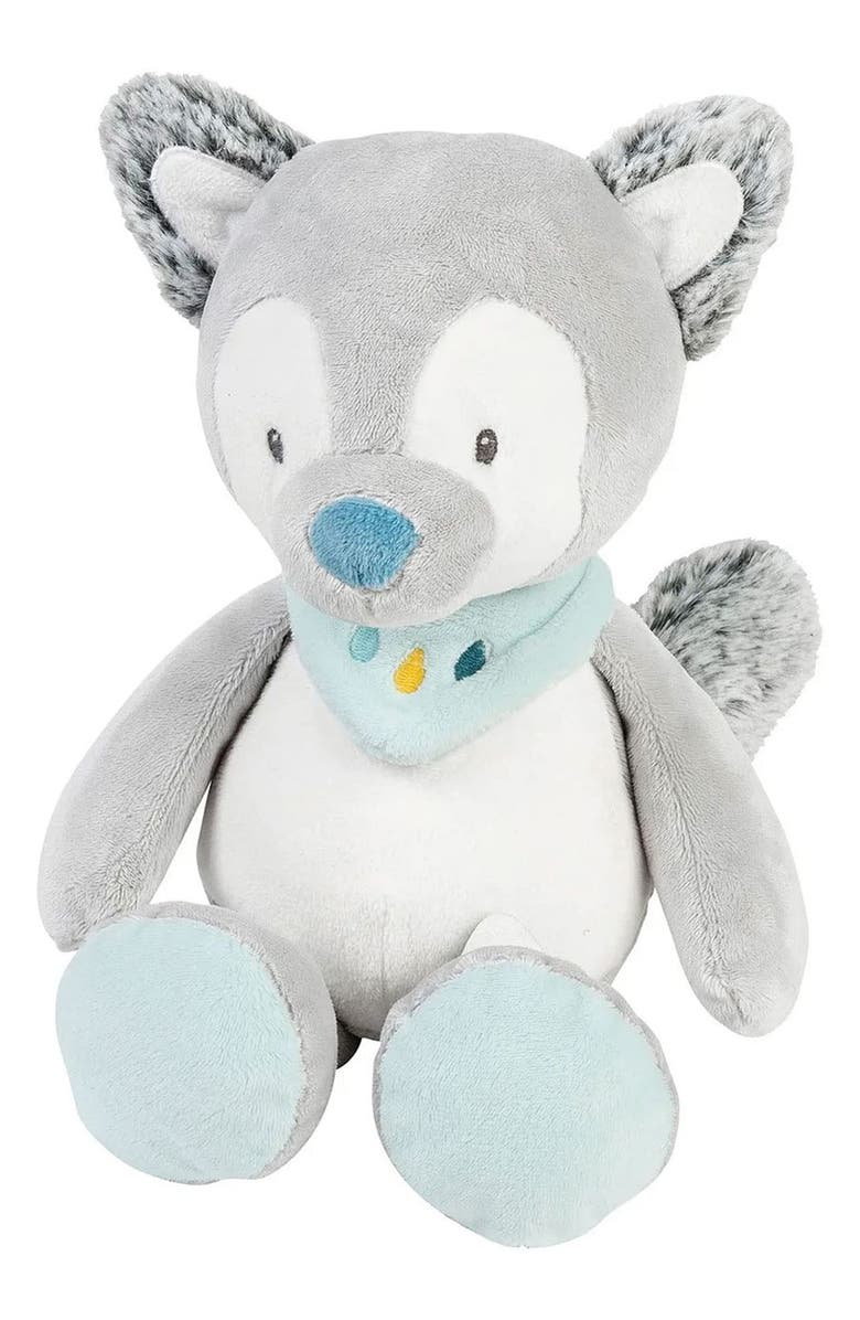 Nattou Cuddly Tiloo the Wolf Stuffed Animal, Main, color, Blue/ Grey