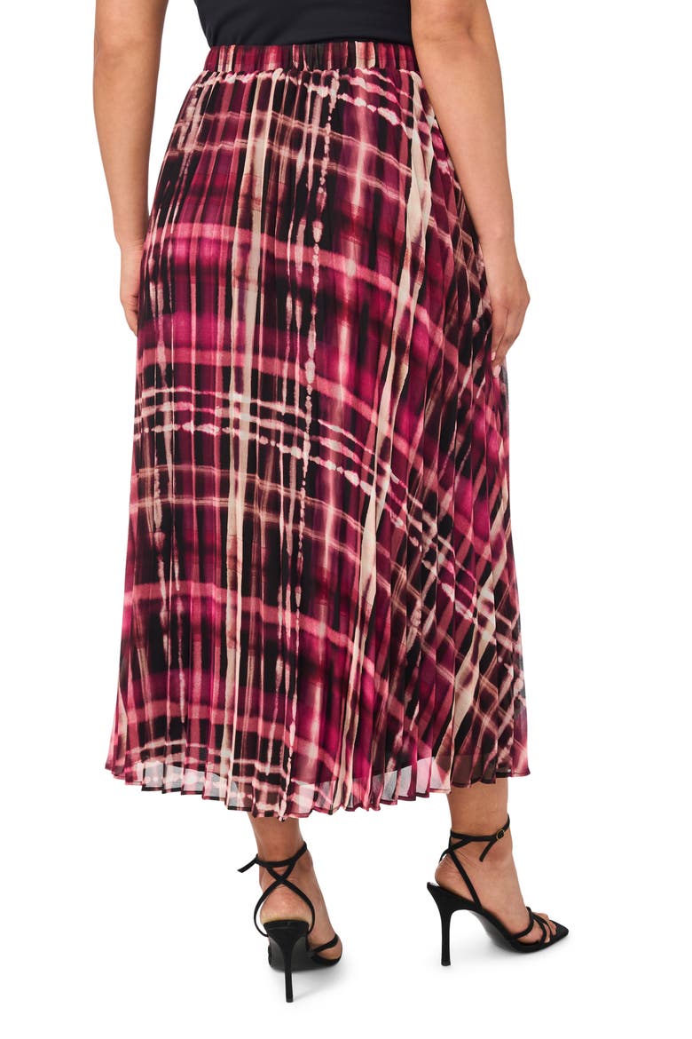 Pleated Georgette Skirt, Alternate, color, MAGENTA PURPLE