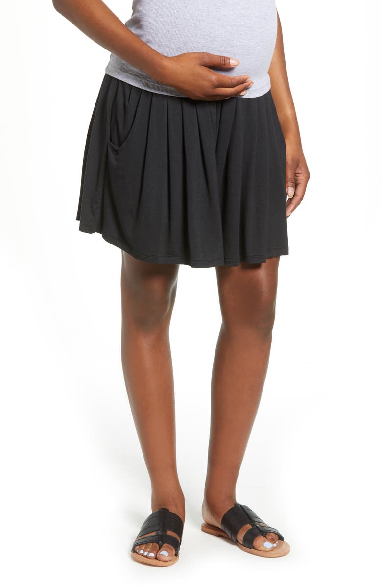 Angel Maternity Over the Belly Maternity Culottes, Main, color, 