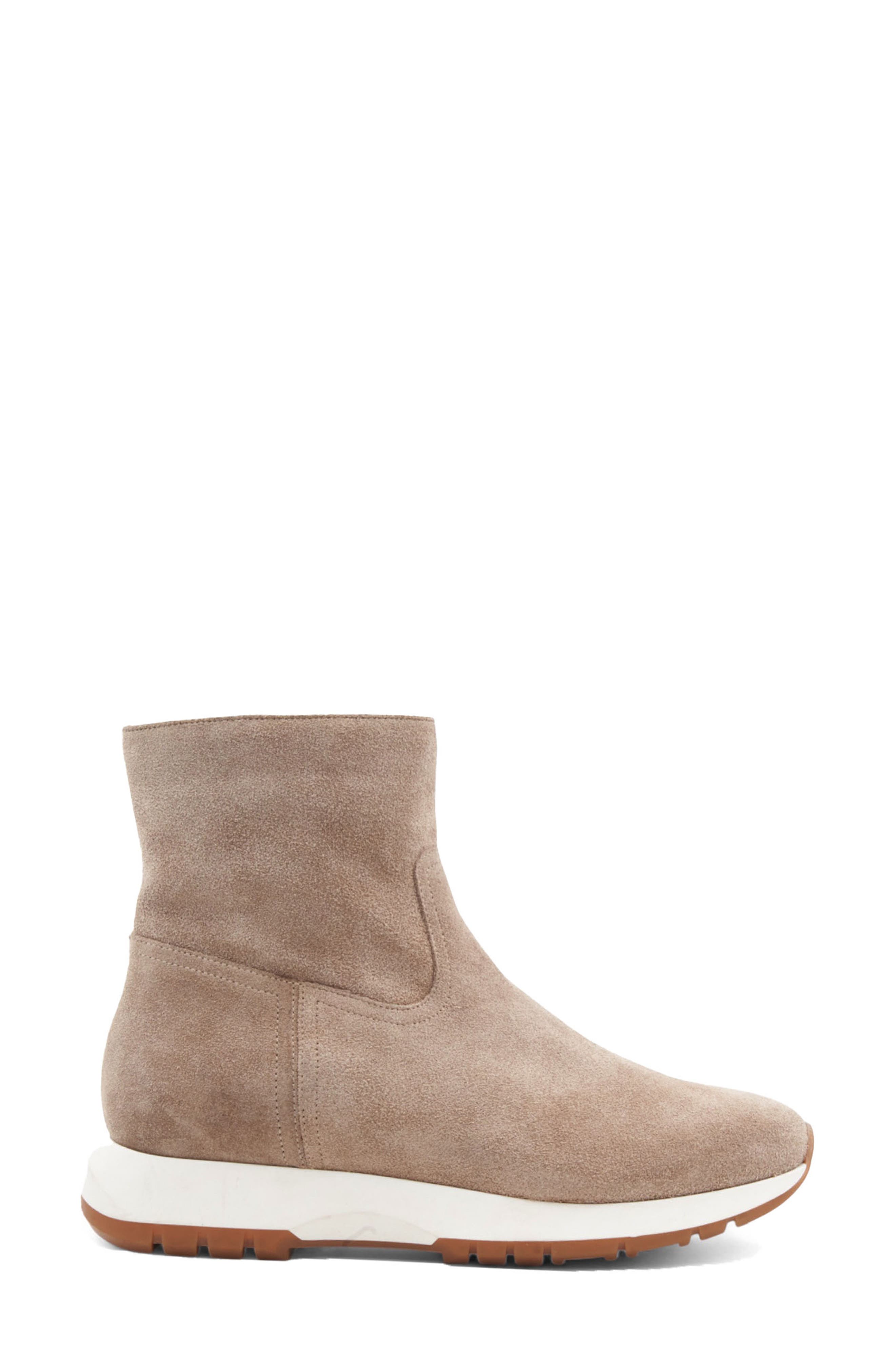 Aquatalia Kit Weatherproof Suede Bootie, Alternate, color, Taupe Suede