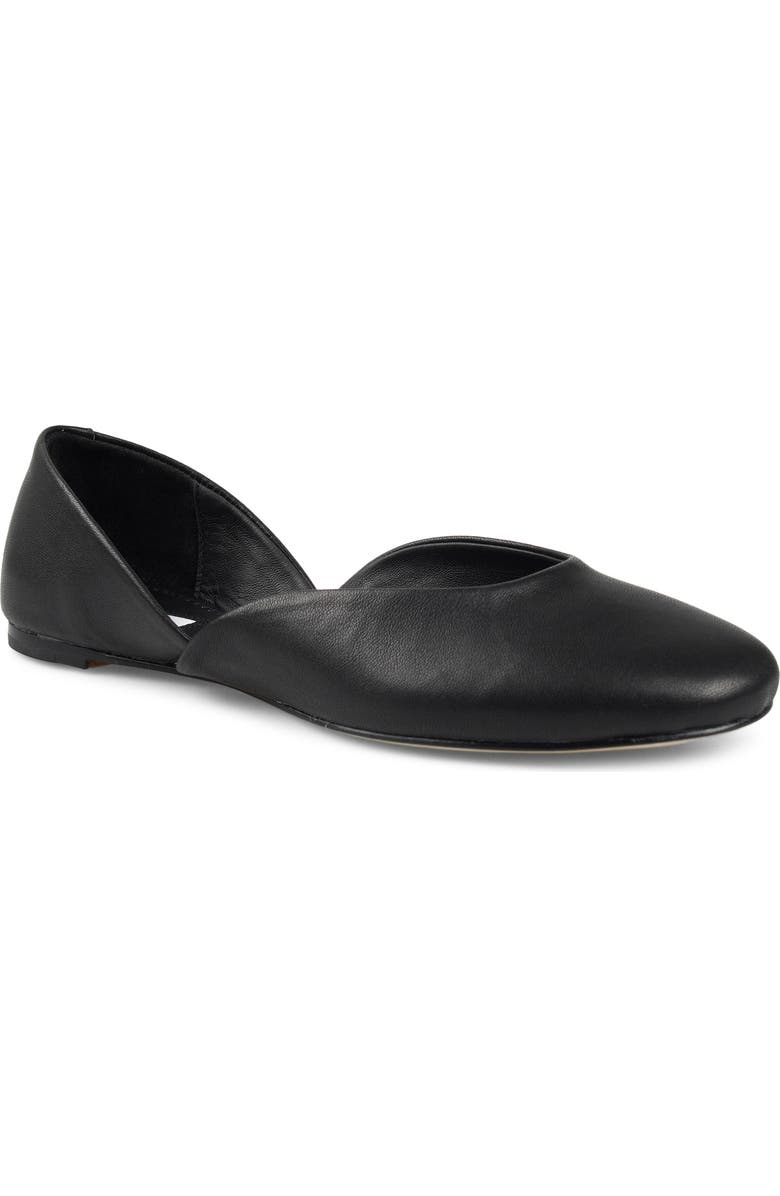 ZIGI Aberdeen d'Orsay Flat, Main, color, Black Leather