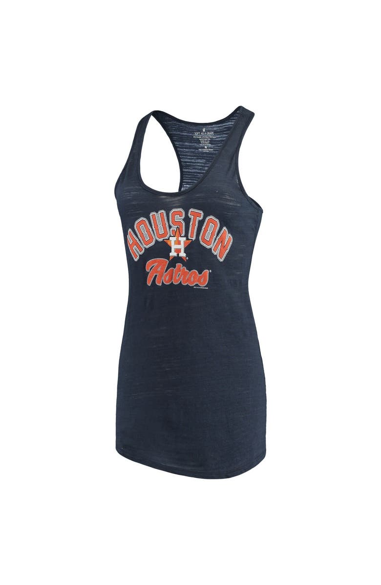 SOFT AS A GRAPE Women's Soft as a Grape Navy Houston Astros Multicount Racerback Tank Top, Alternate, color, Navy