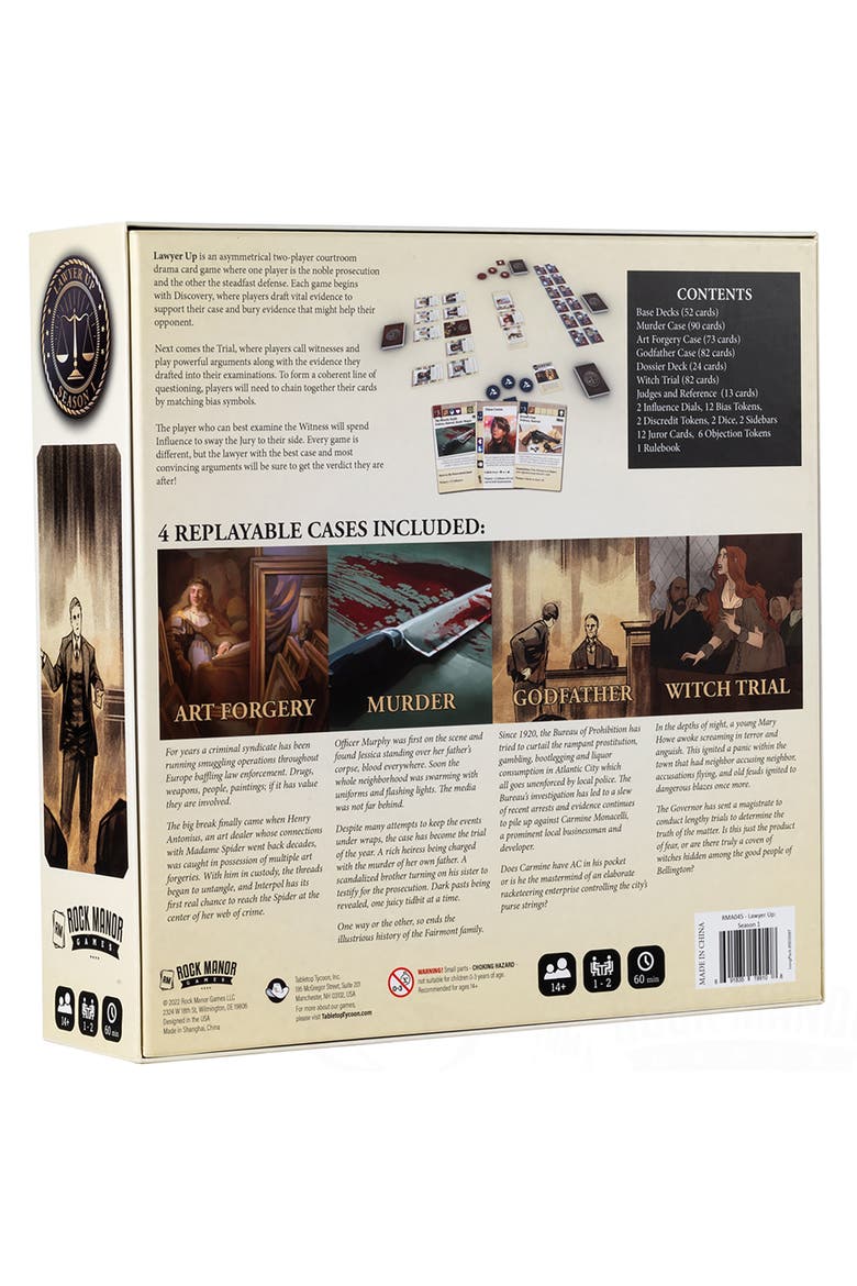 Lawyer Up Season One Courtroom Card Strategy Game, Alternate, color, Multicolored
