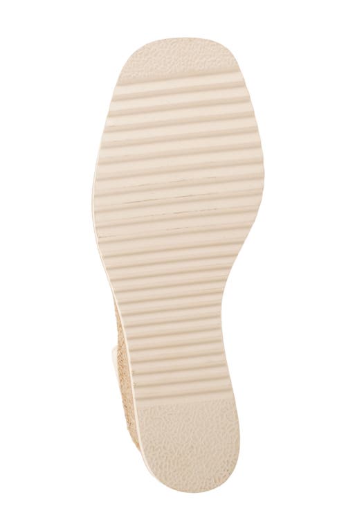 Eos Footwear Zeline Platform Wedge Sandal In Bone