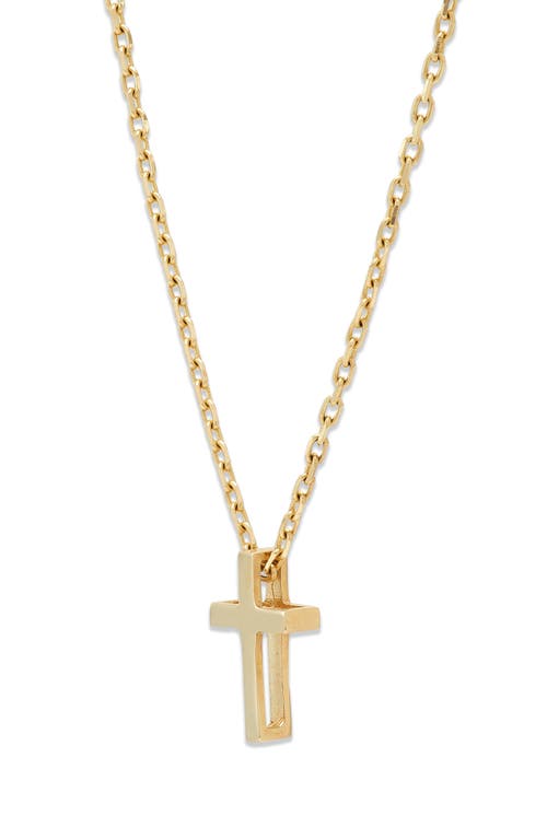 Frankie & Zoe Cross Pendant Necklace In Gold