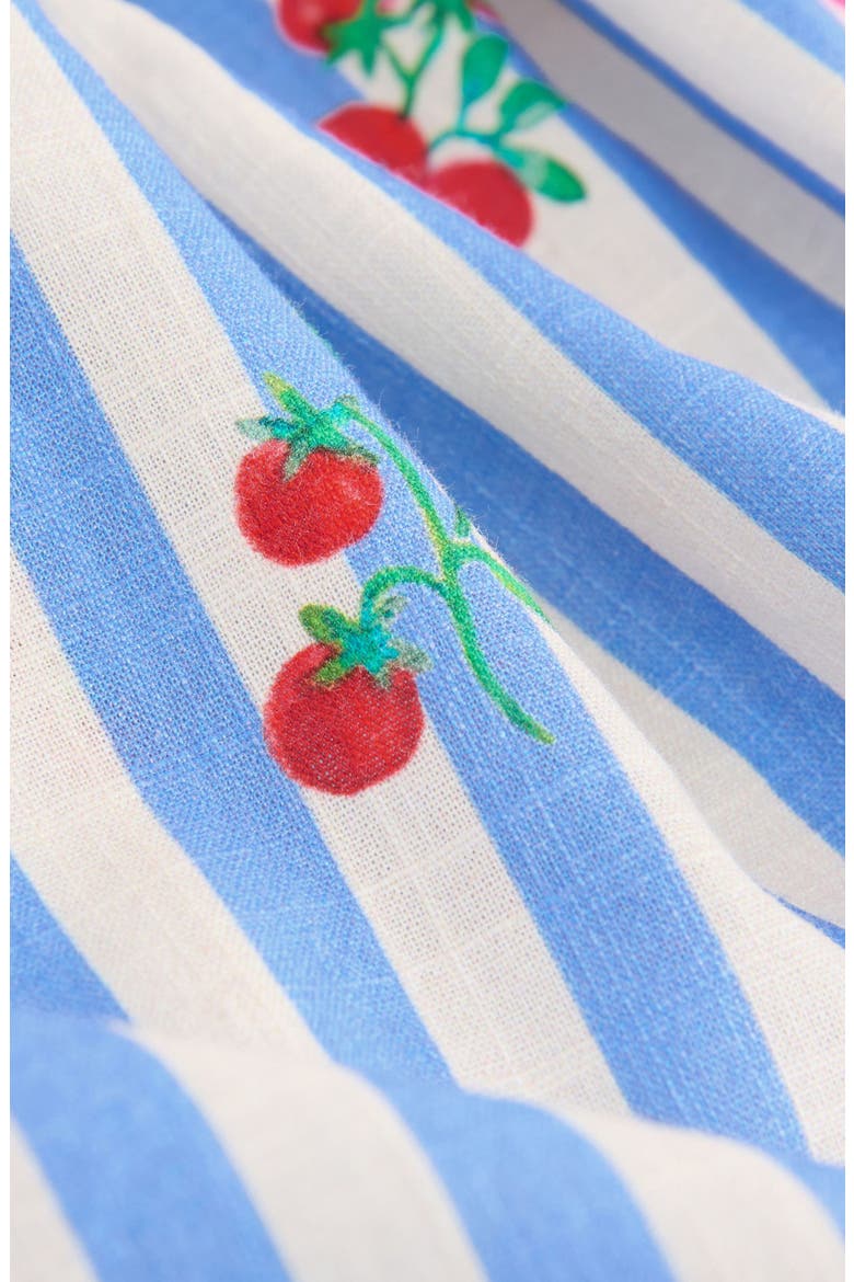 Kids' Fruit Stripe Cotton Party Dress, Alternate, color, BLUE