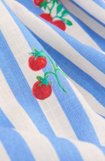 Kids' Fruit Stripe Cotton Party Dress
