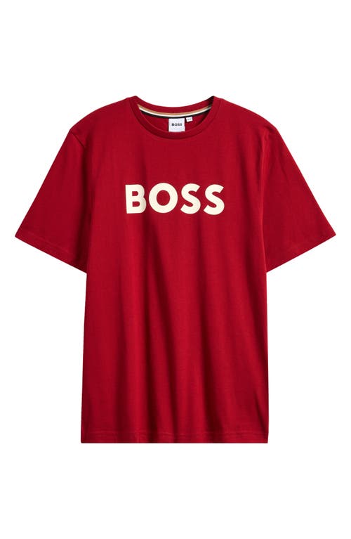 Bosswear Boss Kidswear Kids' Cotton Logo T-shirt In Red