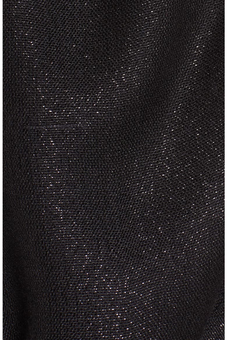Metallic Lightweight Wrap, Alternate, color, BLACK