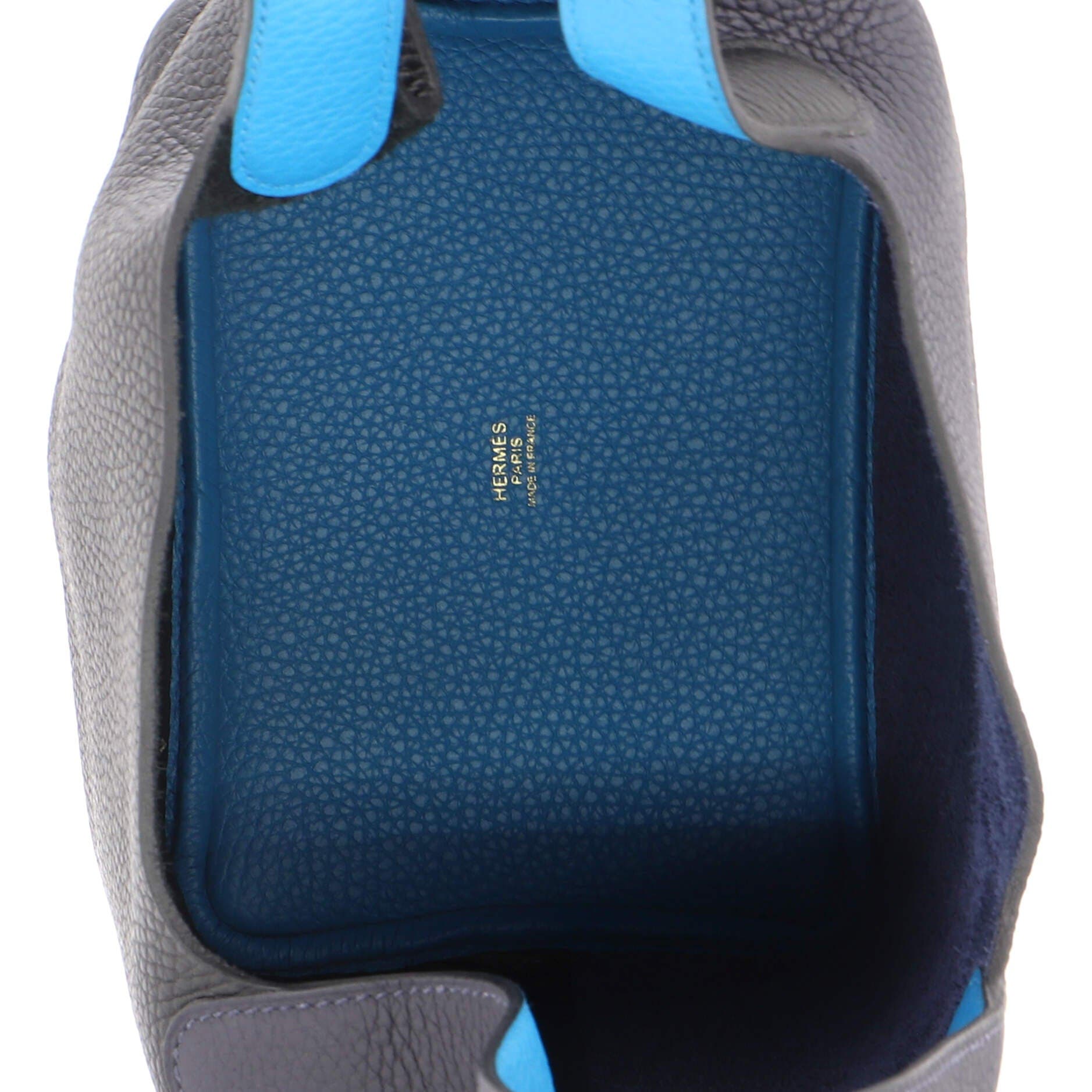 Casaque Picotin Lock Bag Clemence PM, Alternate, color, Blue